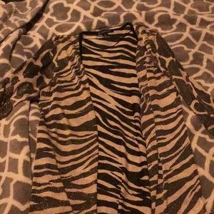 Cardigan zebra print